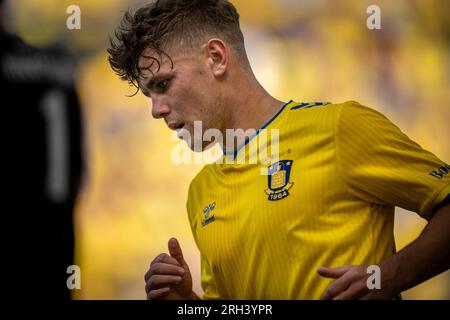 Broendby, Danemark. 13 août 2023. Mathias Kvistgaarden (36) de Broendby IF vu lors du 3F Superliga match entre Broendby IF et Lyngby BK au Broendby Stadion à Broendby. (Crédit photo : Gonzales photo/Alamy Live News Banque D'Images