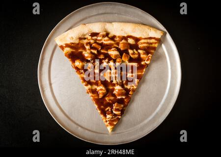 Pizza au poulet au barbecue Banque D'Images