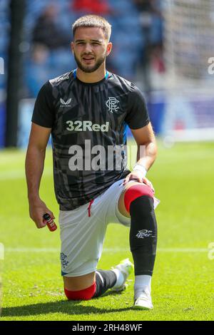 Nicolas Raskin, milieu de terrain, joue actuellement pour le Rangers FC. Image prise lors d'une séance de formation. Banque D'Images