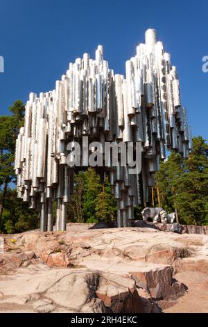 Monument Sibelius dans le parc Sibelius à Helsinki Finlande Banque D'Images