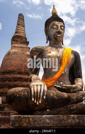 Ancienne ville historique de Sukothai et site du patrimoine mondial de l'UNESCO en Thaïlande en Asie du Sud-est Banque D'Images