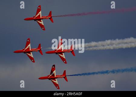 RAF, Red Arrows IWM Duxford, Banque D'Images