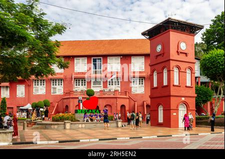 Les Stadhuys à Dutch Square, Malacca, Malaisie Banque D'Images