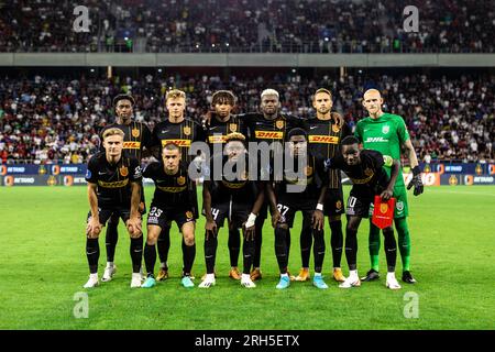 Bucarest, Roumanie. 10th, août 2023. Le départ-11 du FC Nordsjaelland pour le match de qualification de l'UEFA Conference League entre le FCSB et le FC Nordsjaelland au Stadionul Steaua à Bucarest. (Crédit photo : Gonzales photo - Dejan Obretkovic). Banque D'Images