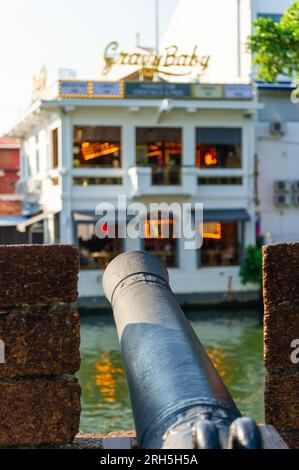 Bastion Middleburg sur la rivière Malacca, Malacca, Malaisie Banque D'Images