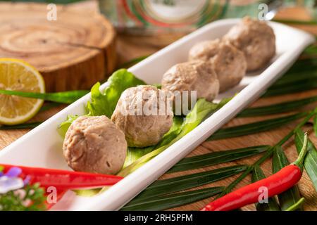 boule de bœuf pour hot pot, yakiniku, sukiyaki et shabu utilisé Banque D'Images