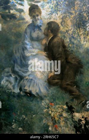 Pierre-Auguste Renoir (1841-1919) Peintre français. Les amoureux, 1875. Galerie nationale, Prague, République tchèque. Banque D'Images