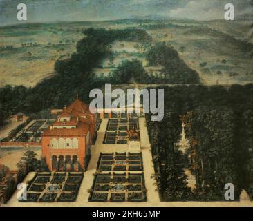 Felix Castello (1595-1651) Peintre espagnol. La Casa de Campo, ca.1615-1651. Musée d'Histoire, Madrid, Espagne. (Prêt, Musée archéologique national, Madrid). Banque D'Images