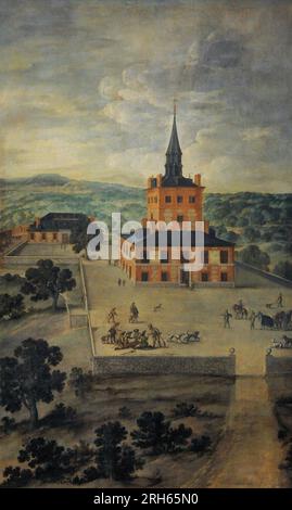 Felix Castello (1595-1651) Peintre espagnol. La Tour de la Parada, ca. 1615-1651. Musée d'Histoire, Madrid, Espagne. (Prêt, Musée archéologique national, Madrid). Banque D'Images