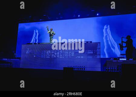 Gothenburg, Suède. 10th, août 2023. Le chanteur et auteur-compositeur nigérian Wizkid donne un concert live lors du festival de musique suédois Way Out West 2023 à Gothenburg. (Crédit photo : Gonzales photo - Tilman Jentzsch). Banque D'Images