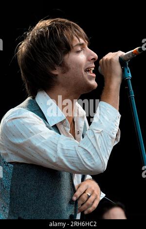 Paolo Nutini, V2009, Hylands Park, Chelmsford, Essex, Royaume-Uni - 23 août 2009 Banque D'Images