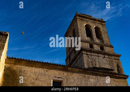 Iglesia parroquial de la Inmaculada Concepción, Hontanas Hontanas, Burgos, Castille-et-León, Espagne Banque D'Images