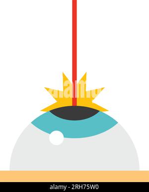 Icône de correction de la vision au laser Illustration de Vecteur