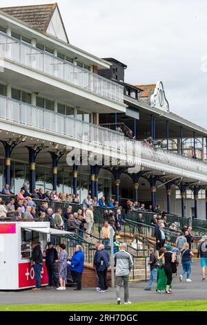 Tribune de l'hippodrome d'Ayr Banque D'Images