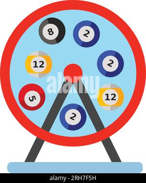 Lotto machine vector icon Illustration de Vecteur