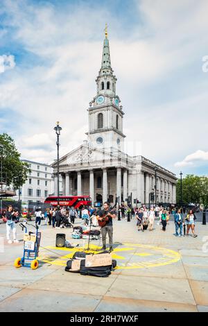 Église St Martin-in-the-Fields sur Trafalgar Square à Londres Angleterre Royaume-Uni Banque D'Images