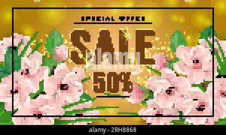 Offre spéciale vente lettrage dans le cadre Illustration de Vecteur