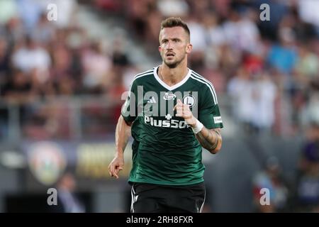 Cracovie, Pologne. 13 août 2023. Tomas Pekhart de Legia Warszawa vu lors du match de football polonais PKO Ekstraklasa League 2023/2024 entre Puszcza Niepolomice et Legia Warszawa au stade de Cracovia. Score final ; Puszcza Niepolomice 1:1 Legia Warszawa. (Photo Grzegorz Wajda/SOPA Images/Sipa USA) crédit : SIPA USA/Alamy Live News Banque D'Images