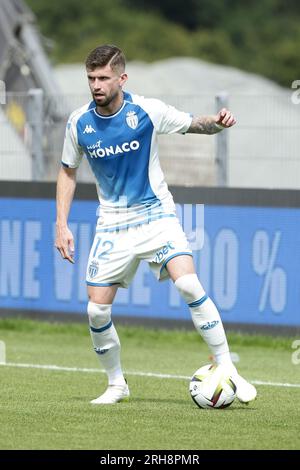 Caio Henrique de Monaco lors du match de championnat de France de Ligue 1 entre Clermont foot 63 et L'AS Monaco le 13 août 2023 au stade Gabriel-Montpied de Clermont-Ferrand Banque D'Images