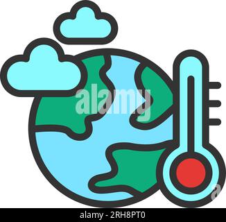 Image de l'icône action climatique. Illustration de Vecteur