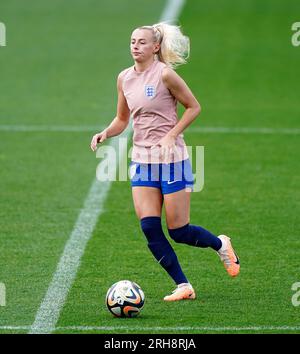 L'anglaise Chloe Kelly en action lors de la séance d'entraînement au Central Coast Stadium, à Gosford, en Australie. Date de la photo : mardi 15 août 2023. Banque D'Images