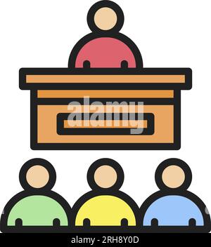 Icône de séminaire image. Illustration de Vecteur
