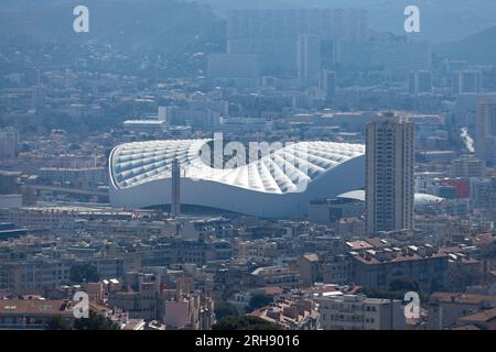 Le Stade Vélodrome est un stade polyvalent situé à Marseille, en France. Banque D'Images