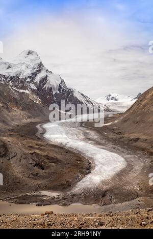 Inde, Ladakh, Zanskar, Pensi la, glacier Drung Drung Banque D'Images