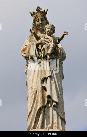 Fin de la Guerre de cent ans et monument Talbot à Castillon-la-bataille. Ce monument commemore la célébrité bataille de Castillon et marque le lieu où A. Banque D'Images