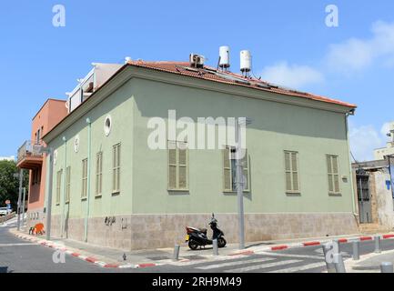 Bâtiments anciens rénovés à Jaffa, Israël. Banque D'Images