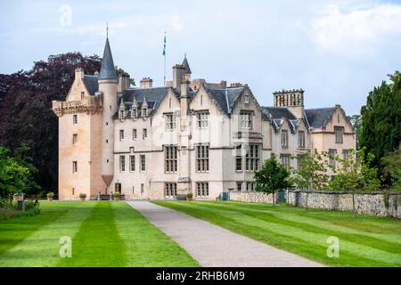 Château de Brodie près de Forres à Moray, Écosse, Royaume-Uni Banque D'Images