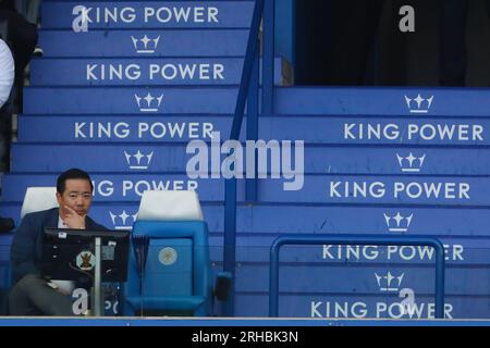 Propriétaire de Leicester City, Aiyawatt Srivaddhanaprabha looks On - Leicester City v West Ham United, Premier League, King Power Stadium, Leicester, Royaume-Uni - 28 mai 2023 usage éditorial uniquement - restrictions DataCo applicables Banque D'Images