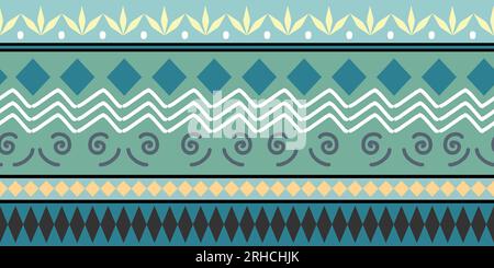 fond coloré de motif sans couture tribal ethnique prêt pour l'illustration vectorielle d'impression textile de mode Illustration de Vecteur