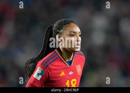 Août 15 2023 : Salma Paralluelo (Espagne) regarde pendant un match, à, . Kim Price/CSM Banque D'Images