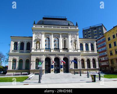 Bâtiment de la galerie nationale à Ljubljana, Slovénie Banque D'Images