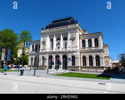 Bâtiment de la galerie nationale à Ljubljana, Slovénie Banque D'Images