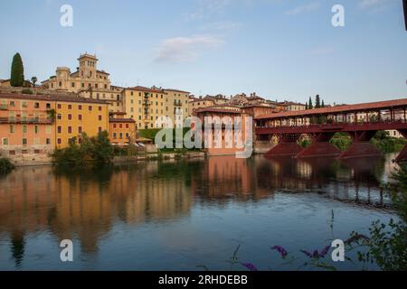 Vue sur le pont Bassano Banque D'Images