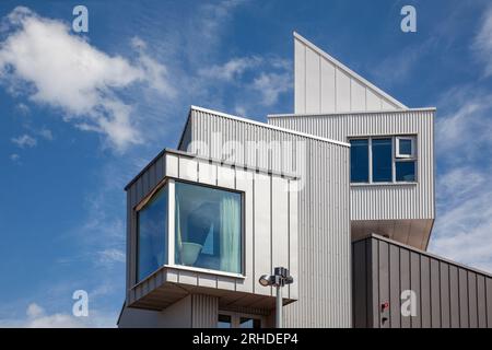 East Quay, Watchet conceptualisé par invisible Studio et animé par Ellis Williams Architects. La force motrice derrière East Quay était Onion Coll Banque D'Images