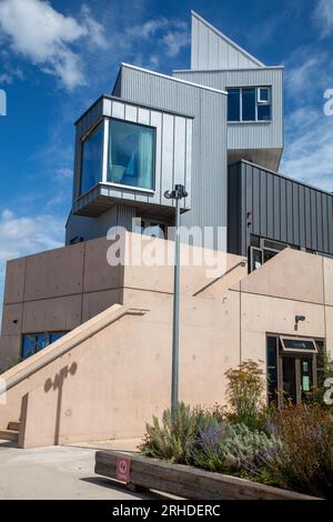 East Quay, Watchet conceptualisé par invisible Studio et animé par Ellis Williams Architects. La force motrice derrière East Quay était Onion Coll Banque D'Images