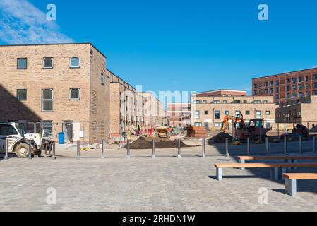 Le nouveau développement de logements par Galliard Apsley à Soho Loop sur la Birmingham Canal Old Line créera 750 nouvelles maisons à Ladywood, Birmingham Banque D'Images