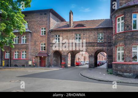 Katowice, Pologne - district minier historique de Nikiszowiec Banque D'Images