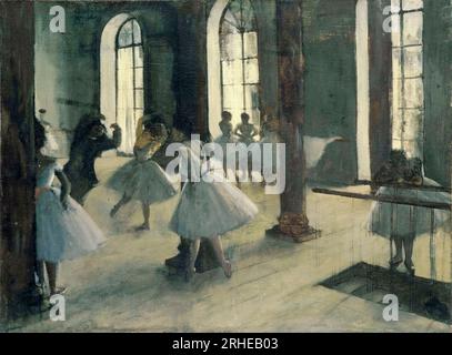 Edgar Degas, répétition dans le foyer de la danse, (danseurs de ballet), peinture à l'huile sur toile, 1870-1872 Banque D'Images