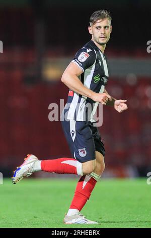 Cleethorpes, Royaume-Uni. 15 août 2023. L'attaquant de Grimsby Town Danny Rose (32) lors du match Grimsby Town FC vs Salford City FC Sky Bet League 2 à Blundell Park, Cleethorpes, Royaume-Uni le 15 août 2023 Credit : Every second Media/Alamy Live News Banque D'Images