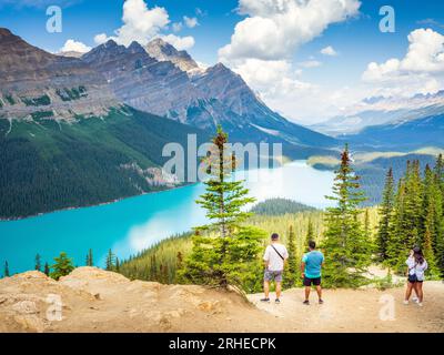 Peyto Lake Banff National Park, Rocheuses canadiennes, Alberta, Canada. Parc national Banff, Alberta, Canada Banque D'Images