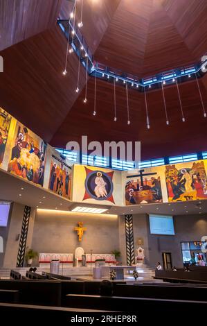 La cathédrale notre-Dame d'Arabie. Cathédrale catholique dans l'Awali, Bahreïn. Il sert de siège au Vicaire apostolique d'Arabie du Nord. Banque D'Images