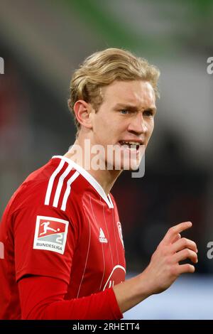 Düsseldorf, Deutschland, 2. Fussball Bundesliga 16. Spieltag Fortuna Düsseldorf : 1. FC Magdeburg 3-2 h 27. 01. 2023 In der Merkur Spiel-Arena in Düsseldorf Christoph KLARER (F95) Foto : Norbert Schmidt, Duesseldorf Banque D'Images