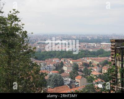 Vue aérienne de la ville de Turin, Italie Banque D'Images