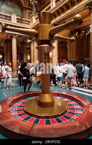 L'atrium à l'intérieur du Casino Monte Carlo Banque D'Images