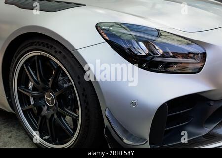 Mercedes AMG GT R Supercar gros plan Banque D'Images