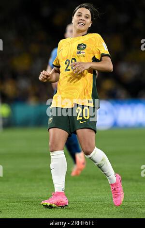 Stadium Australia, Sydney, NSW, Australie. 16 août 2023. Demi-finale de la coupe du monde féminine de football, Australie contre Angleterre ; Sam Kerr d'Australie crédit : action plus Sports/Alamy Live News Banque D'Images